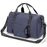For United Airline 17x10x9 Inches Personal Item Underseat Travel duffle bag, ports Tote Gym Bag,Shoulder Weekender Overnight Bag (Navy)