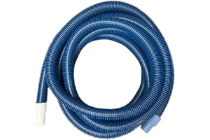 Puri Tech 1.5 Inch Diameter x 25' Feet Long Vacuum Hose for In-Ground Swimming Pools with Swivel Cuff to Prevent Tangles or Twisting Protected from UV & Chemicals