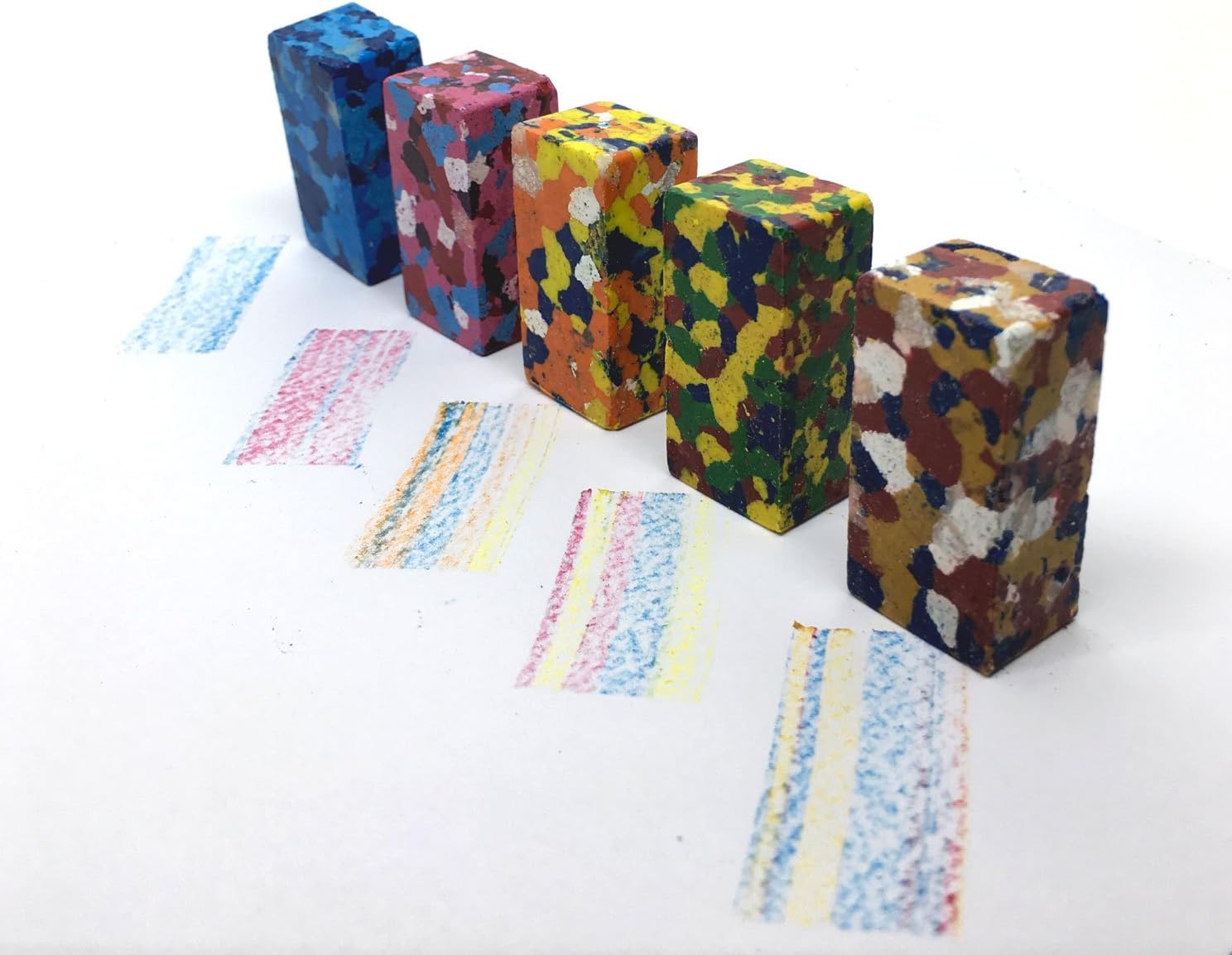 Rainbow Crayon Multicolor Blocks Pack of 5 Color Tone More Create Really Safe for Children Non-ToxicCrayon