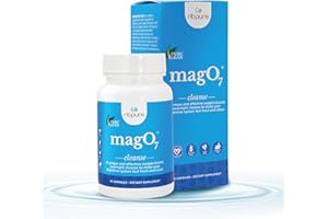 nbpure MagO7 - Natural Colon Cleanse & Detox - Occasional Constipation Relief, Stool Softening, & Bloating Support for Men & Women - Ozonated Magnesium Oxide, 30 Capsules