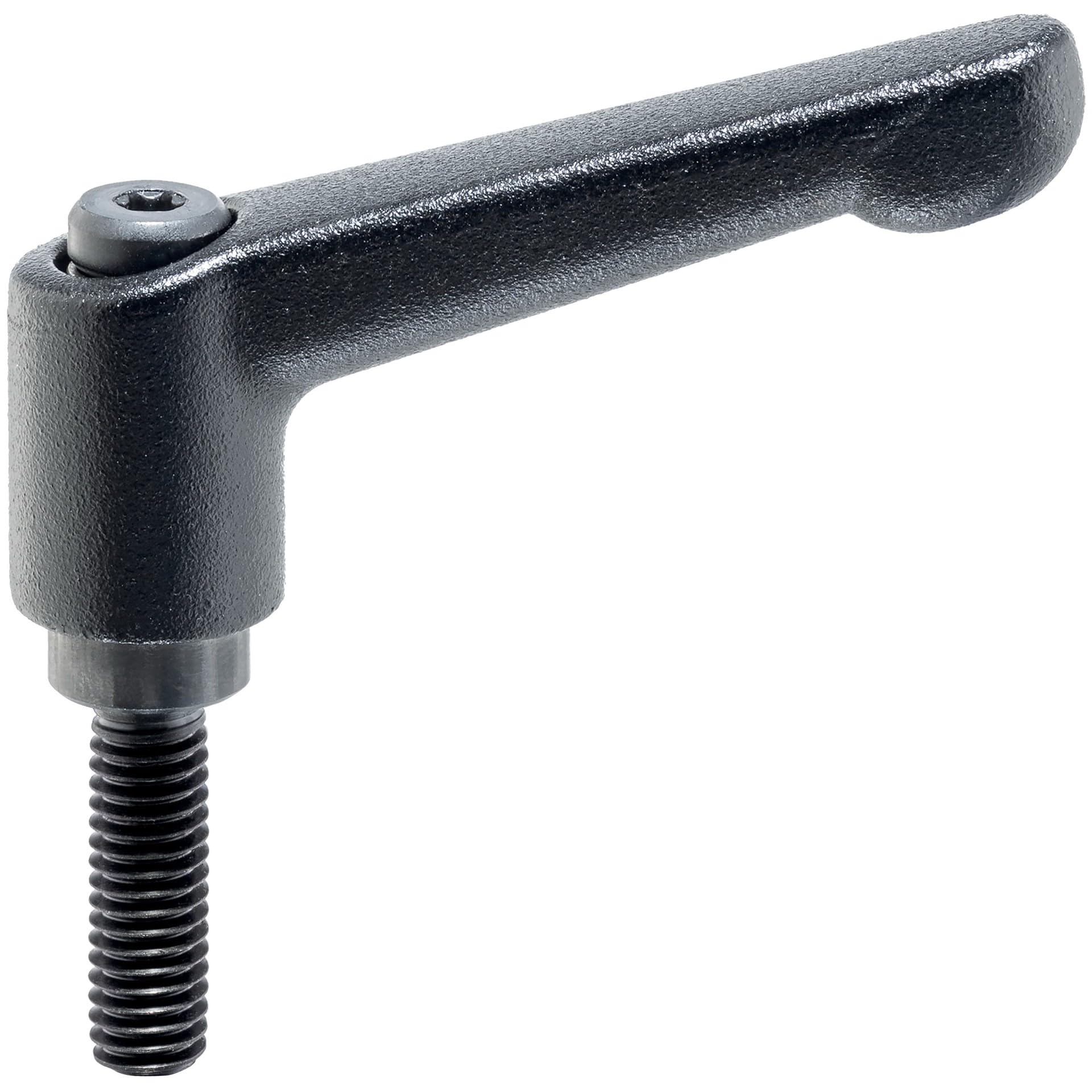 Halder 24400.0020 Adjustable Clamping Lever – Black, D1 13 mm/D2 – M4/L1 = 20 mm