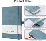 Lefute A5 PU Leather Notebook 200 Pages Light Blue Journal 21x14 cm view 3
