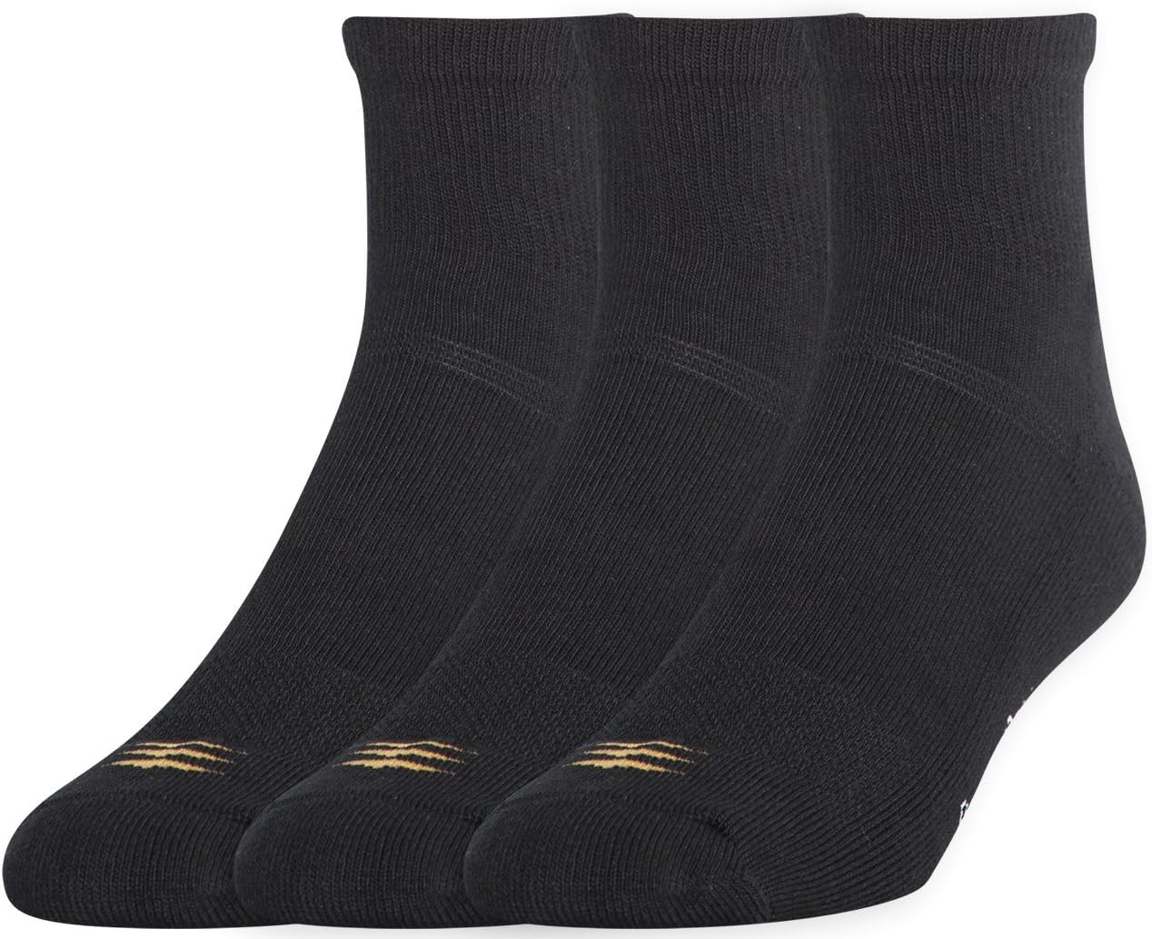 PowerSox Cushion Quarter Socks with Coolmax, 3 Pairs
