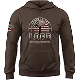 Trust In The Lord Hoodie, Cross Hoodie With American Flag, Christian Hoodies For Men, Bible Verse Hoodies
