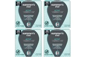 SUMMER'S EVE Summer’s Eve Active Daily Perfomance Feminine Wipes, pH balanced, 14 Count (Pack of 4)