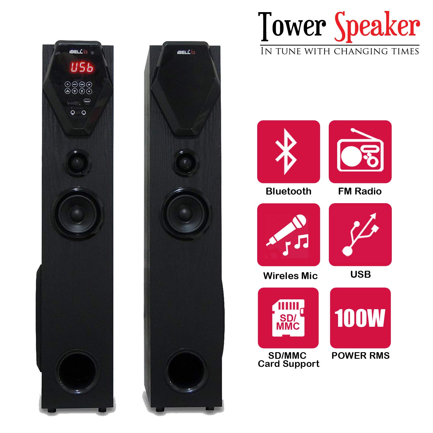 ibell 2.1 tower speaker