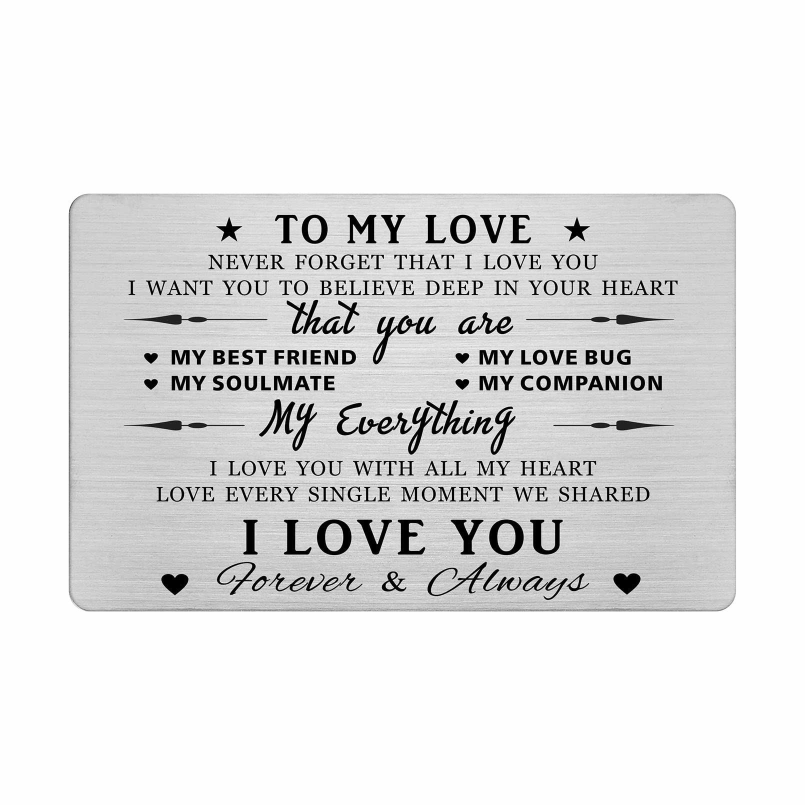 I Love You Gifts for Her, Romantic Love Note Cards for Girlfriend, Wife Anniversary, Christmas Ideas