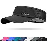 Sukeen Sports Sun Visor Men Women Lightweight Packable Cooling Stretchy Visor Hat for Running, Tennis, Golf