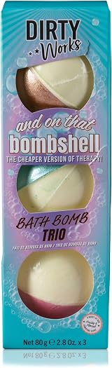 Dirty Works Bath Bombs Gift Set 3 Essentials Oils Relaxing Aromatherapy view 1
