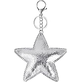 TUCEWP Vintage Star Keychain for Women Bag Charm for Purse Backpack Charms Y2k Aesthetic Tote Bag Handbag Wallet Charms