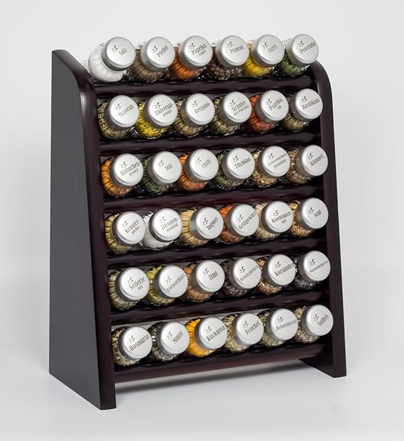 Gald Poland Hängendes/stehendes Gewürzregal für 36 Gläser (venge