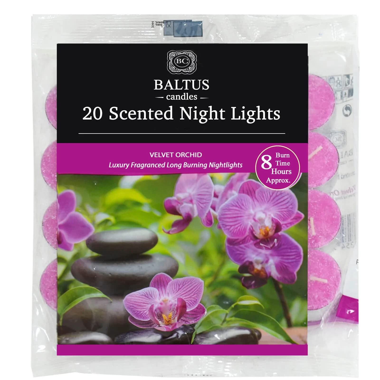 Baltus Velvet Orchid Scented Night Lights 20 Pack