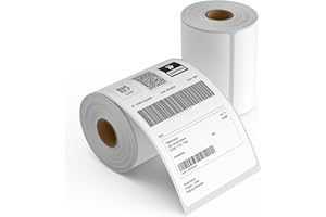 MULTILABEL 2 Rolls 4" x 6" Direct Thermal Printer Label, 250 Labels/Roll, Total 500 Thermal Shipping Labels, Strong Adhesive, Commercial Grade, Perforated, Compatible with Most Thermal Printers (NOT for DYMO)
