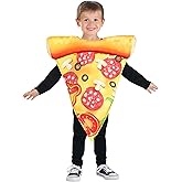 Precious Pizza Slice Costume for Toddlers - Tunic with Printed Graphics and Padded Crust