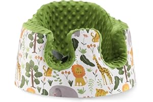 AMENPOKI Seat Cover Compatible with Bumbo Floor Seat Only, Breathable Baby Bumbo Seat Cover,Soft Bumbo Floor Seat Cover for Baby Girl Boy, Excluding Pacifier(Green)