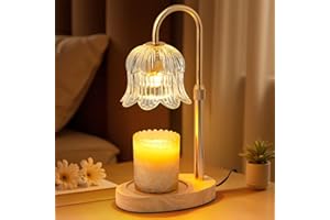 YDSP Electric Candle Warmer Lamp with Timer - Flame-Free 4-Level Dimming, Height Adjustable Gifts for Mom Women Friend, Birthday Housewarming Home Bedroom Decor