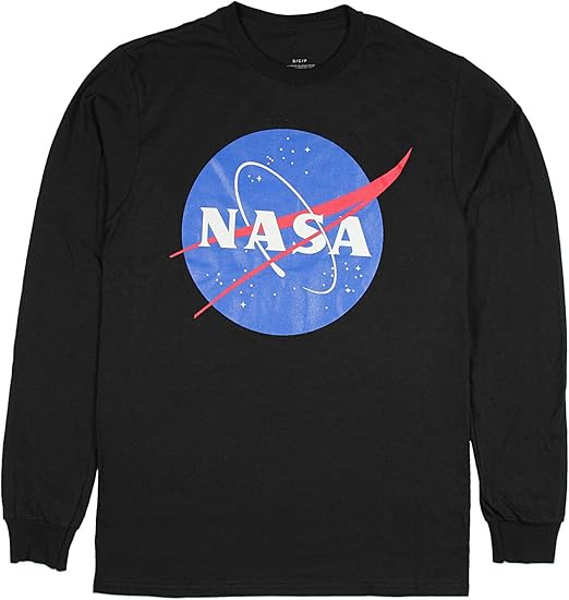 Amazon Nasa 長袖シャツ ミートボールロゴ スペースシャトル ロケット 科学 ギークtシャツ Tシャツ カットソー 通販