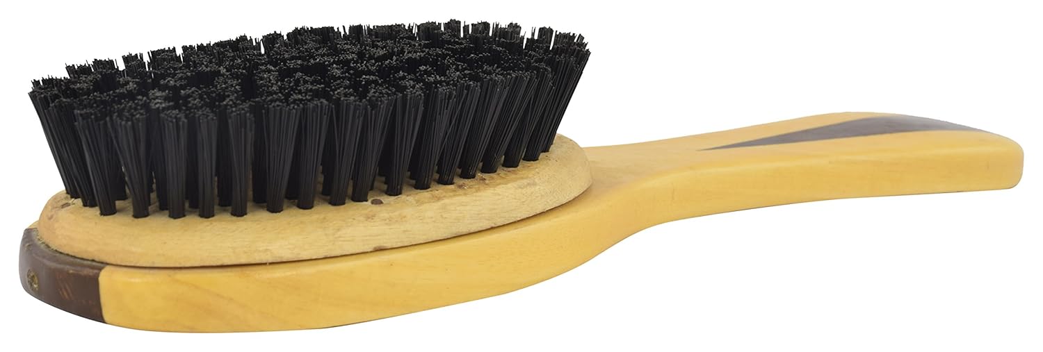 Malhotra's Wood Multipurpose Fancy Coat Brush (Multicolour, 23 x 7 x 4