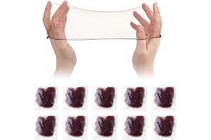 Dimeho Hair Nets, 20 Pcs Invisible Mesh Hairnets for Women Bun Elastic Edge Wig Nets Hair Bun Net for Dance Ballet Bun Maker, Individual Package (Brown)