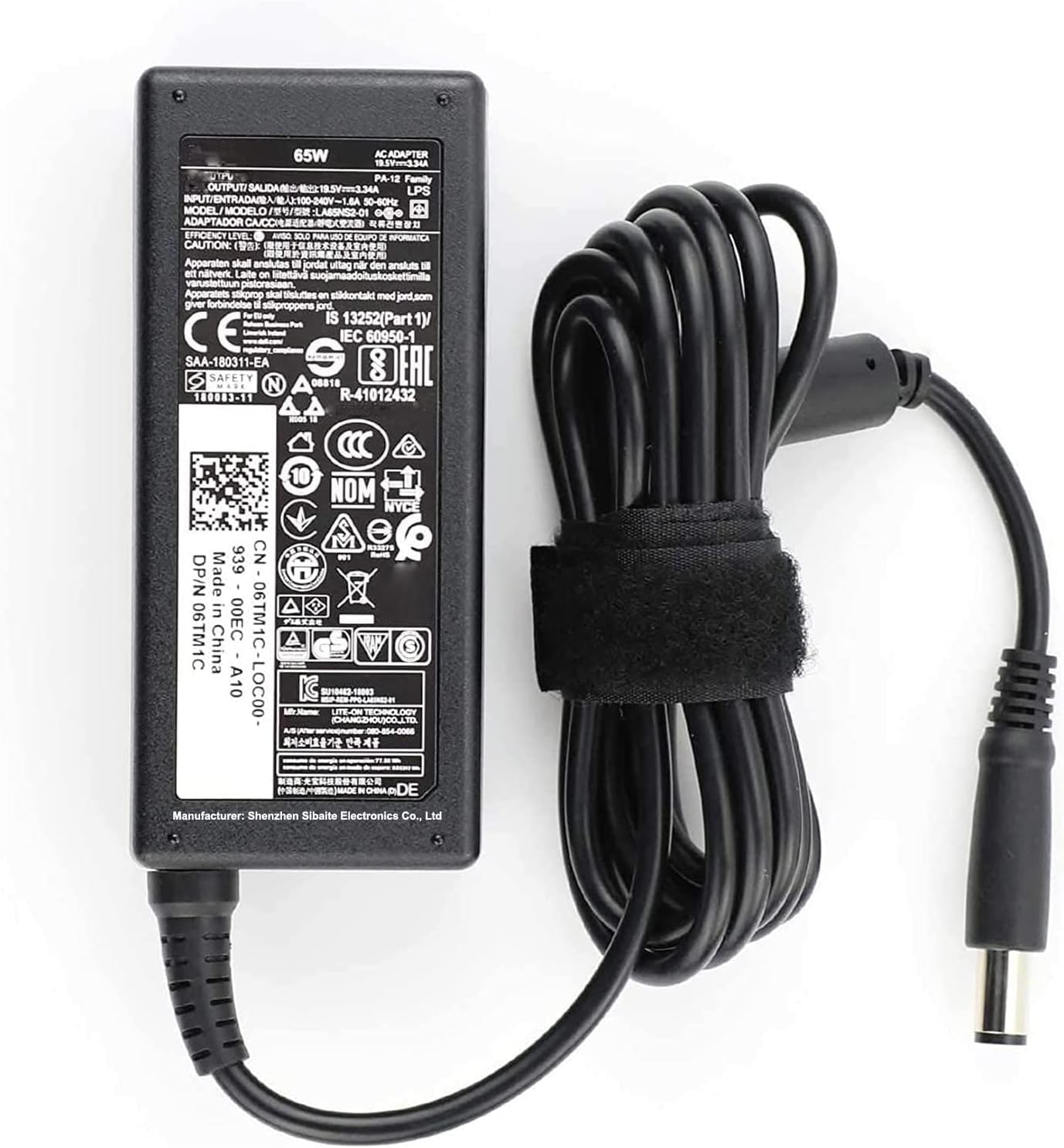 65W LA65NS2-01 AC Adapter Laptop Charger Compatible for Dell Chromebook 3120 3180 3189 P22T P26T Latitude E7240 E7270 E7280 E7440 E7450 E7470 E7480 E5430 E5440 E5450 E5470 E5480 E5580(19.5V 3.34A)