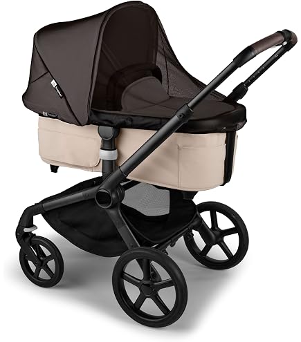 Bugaboo High Performance Rain Cover – 180° Zipper Access, Transparent Window, Reflective Strip, PVC-Free Weather Shield for Bassinet & Seat, Fits Cameleon 3, Fox, Lynx & Kangaroo : Baby