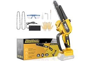 OICGOO Cordless Mini Chainsaw for Dewalt Battery 20V MAX, 6 Inch Brushless Pruning Chainsaw, Mini Chainsaw Battery Power Cordless Mini Chain Saw, Mini Chainsaw for Tree Trimming (only tool)