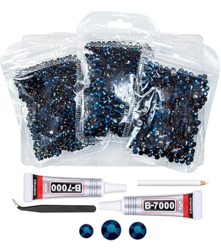 ⭐︎ Amazon.com: 2880PCS Art Nail Rhinestones Non Hotfix Glue Fix