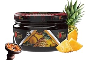 Tanya Herbal Hookah Molasses 100% Nicotine & Tobacco Free Shisha Hookah Flavors Fruit Mix Organic Shisha Flavors 250g Delicious Fruit Flavors (Pineapple)