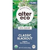 Alter Eco | Classic Blackout | 85% Pure Dark Cocoa, Fair Trade, Organic, Non-GMO, Gluten Free (Classic Blackout)