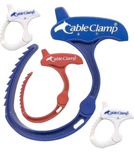 Q A Worldwide CCL0201-UP-001 Cable Clamp Cord Organizer – Large Blue, Reusable & Adjustable For Home, Shop, Or Office