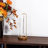 IMEEA Walnut Incense Holder with Glass Ash Catcher for Meditation view 4