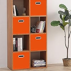 STOREONE 13 Inch Cube Organizer Bins ,Black Fabric