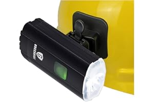 GREERRIDE Rechargeable Hard Hat Light - Welding Helmet Light, Hardhat headlamp Flashlight for Firefighter Fire Helmet and Welding Hood with Accessories