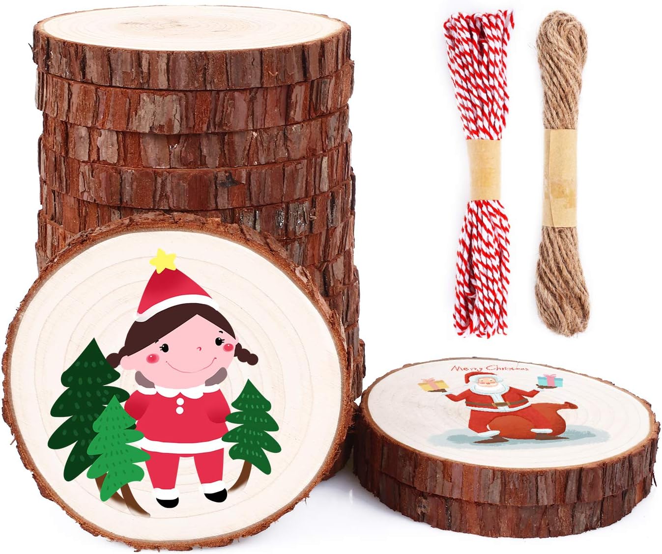 Download Soledi Natural Wood Slices 15pcs 11 12cm Thickness 1cm Perfect Christmas Crafts And Halloween Decorations Amazon Co Uk Kitchen Home PSD Mockup Templates