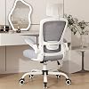 Mimoglad Office Chair, High Back Ergonomic Desk Chair with Adjustable Lumbar Support and Headrest, with flip-up Armrests for