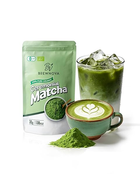 BREWNOVA CEREMONIAL GRADE MATCHA POWDER – PREMIUM ORGANIC...