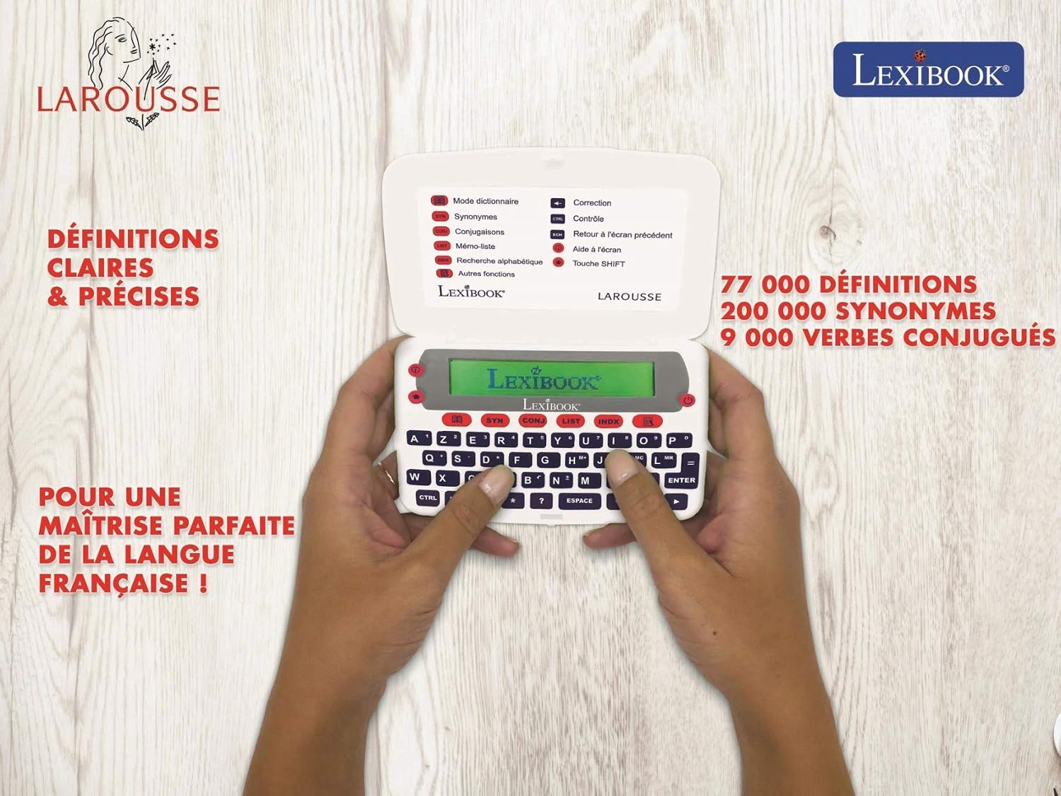 LEXIBOOK D850FR French Dictionary Large Definition Conjugation Spelling ...