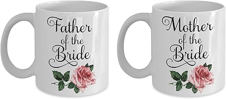 mother and father of the bride mugs