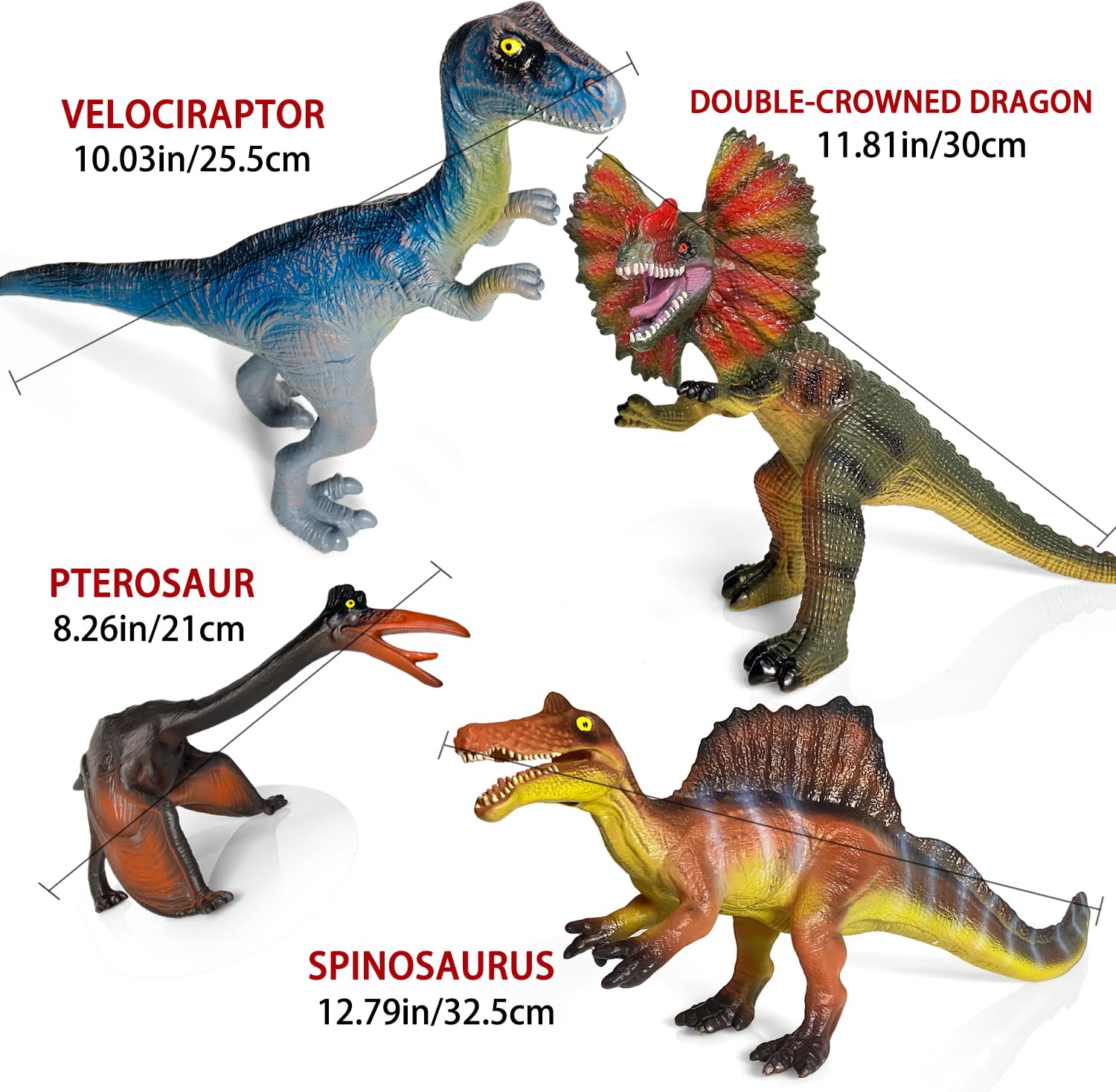 Gzsbaby Dinosaur Toys for Kids 3-5 – 7 PCS Realistic Large Dinosaur Figures Soft Jumbo Dino Toy for Boys & Girls 5-7 Years Old – Toddler Boy, Animal Dino Toys