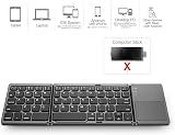 Zedo Foldable Bluetooth Keyboard Pocket Size Mini with Touchpad for Android view 6
