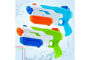 Water Gun - 2 Packs Water Guns for Kids & Adult , 600CC High Power Super Soaker Water Squirt Gun Water Blaster with 35FT Long