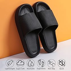 rosyclo Pillow Slipers for and Men, EVA Flat Clouds