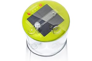 MPOWERD Luci Outdoor 2.0: Solar Inflatable Lantern Rechargeable via Solar or USB-C, 75 Lumens, Clear Finish + Cool LEDs, Lasts Up to 24 hrs, Waterproof, Camping, Backpacking, Travel, Emergencies