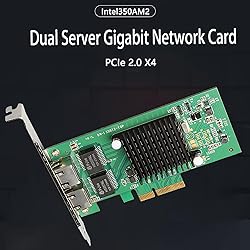 Dual-Port PCIe x4 Gigabit Network Card with Intel