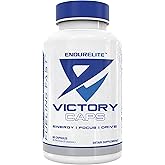 EndurElite Victory Caps - Pre Workout for Endurance & Strength, Crossfit and Cross Training, Caffeine and Nootropics - 60 Capsules
