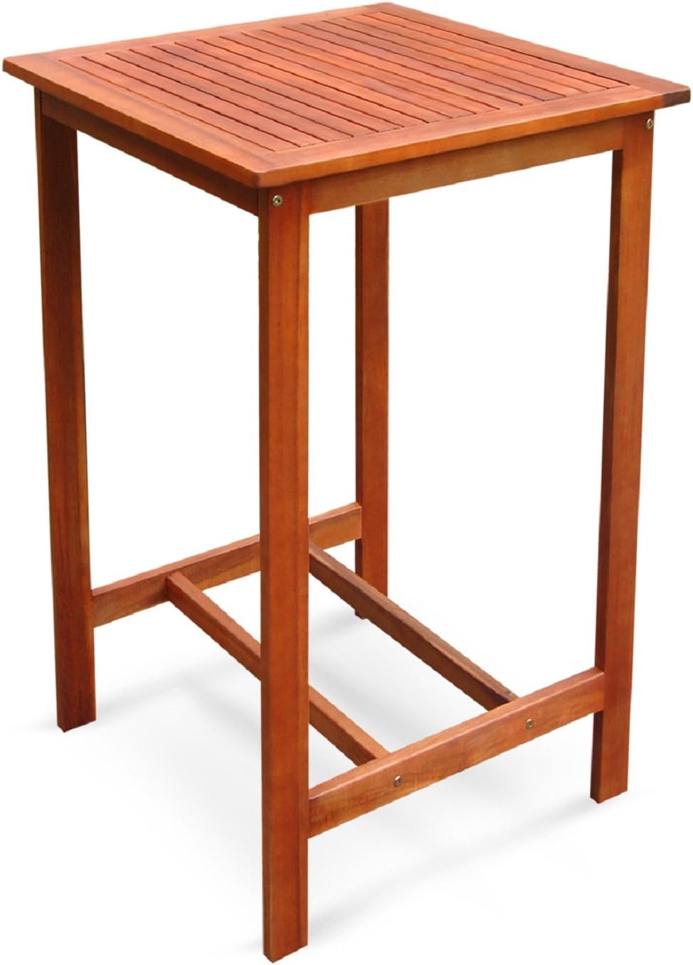 VIFAH V495T Dartmoor Outdoor Wood Bar Table, Natural: Garden & Outdoor