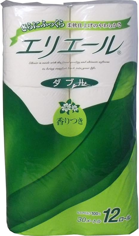 Amazon Co Jp エリエールトイレットティシュー トイレットペーパー ダブル １２ロール ホーム キッチン