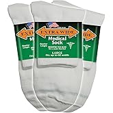 Extra Wide Medical (Diabetic) Quarter Socks (Pack of 3), Made in USA