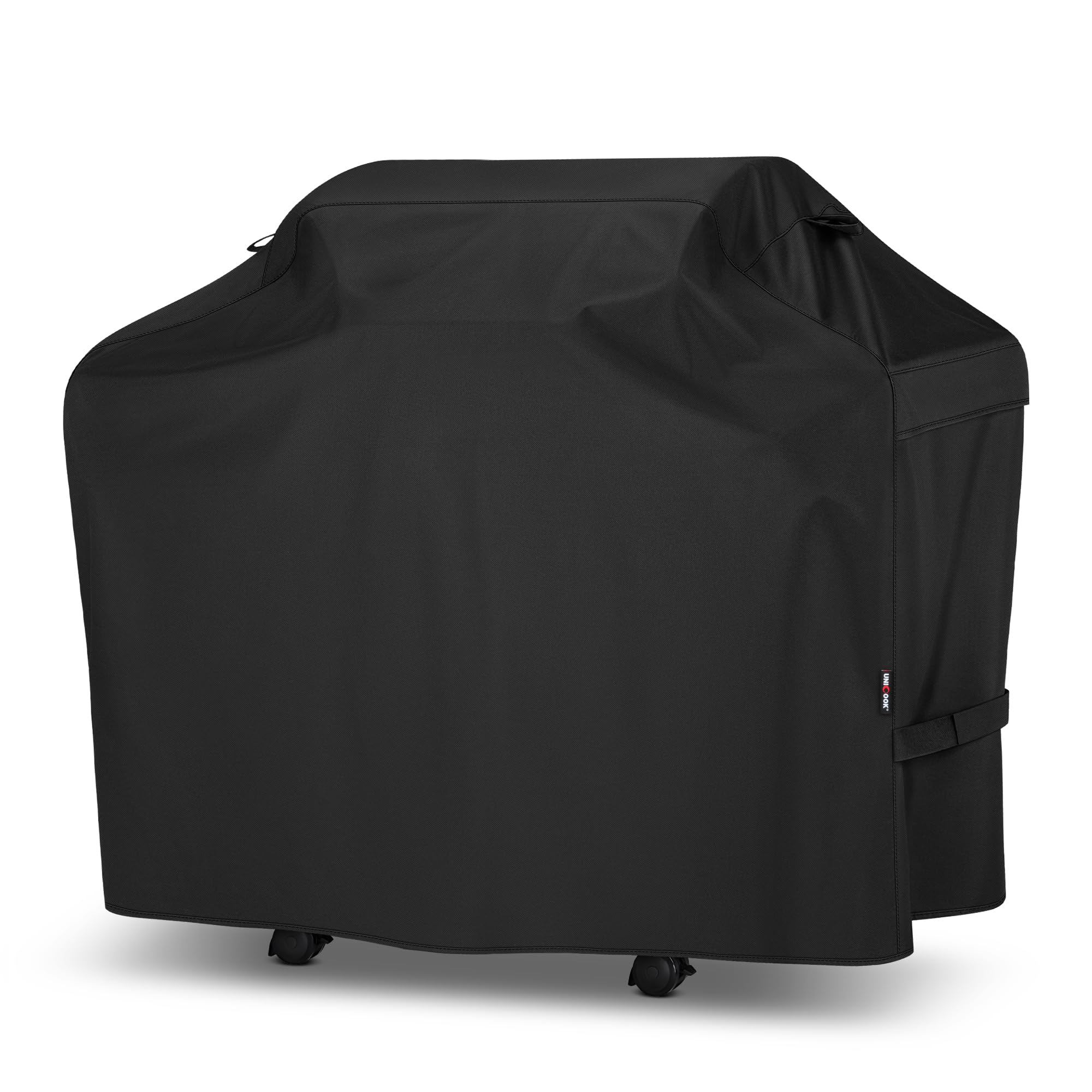 Photo 1 of Unicook 50 Inch Grill Cover for Outdoor Grill, Heavy Duty Waterproof BBQ Cover with Side Handles and Air Vents, Weather Resistant, Fits Weber Charbroil Nexgrill Gas BBQs up to 48 Inch Wide, Black