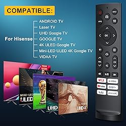 Replacement-for-Hisense-TV-Remote, Universal for